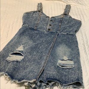 Rockin Jean romper/ overalls skort!!